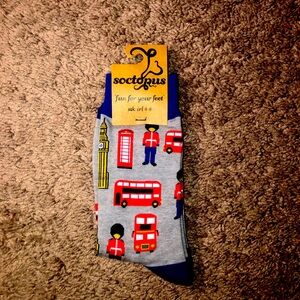 Directly from London Womens Size 6 7 8 9 10 England Socks Bus Big Ben Royal Fam